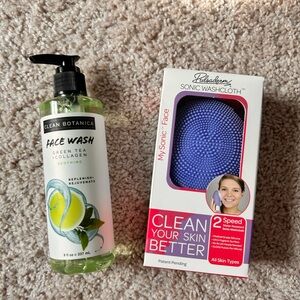 Facial cleanser & sonic washcloth
